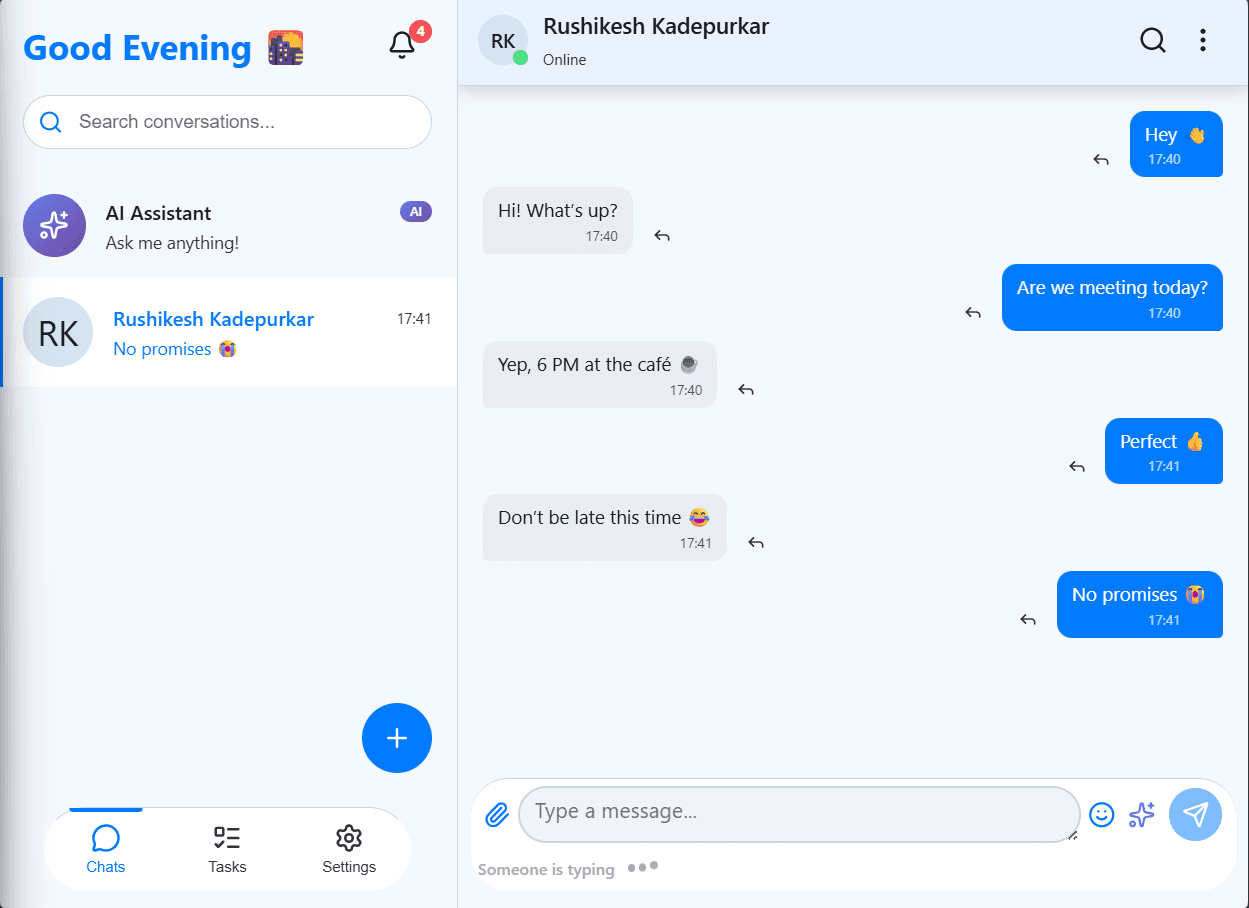 SwiftTalk — Real-Time Chat Messaging Platform screenshot